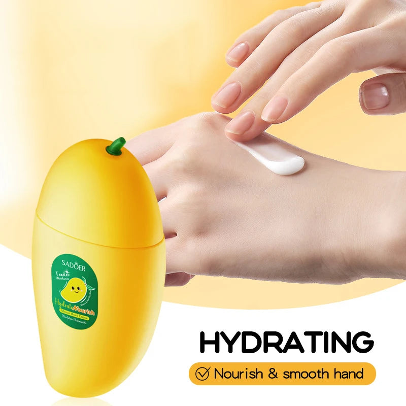 SADOER Fruit Hand Cream – Mango Peach Aloe Lemon | 50g