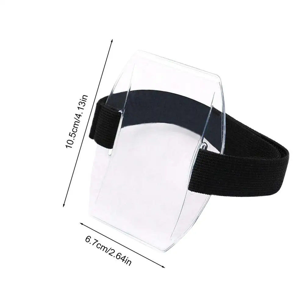 ID Badge Holder Secure Waterproof Clear Armband Card Holder for Ski Pass Lift Ticket Outdoor Travel Men Women Peaceful Pleasures Health and Wellness D