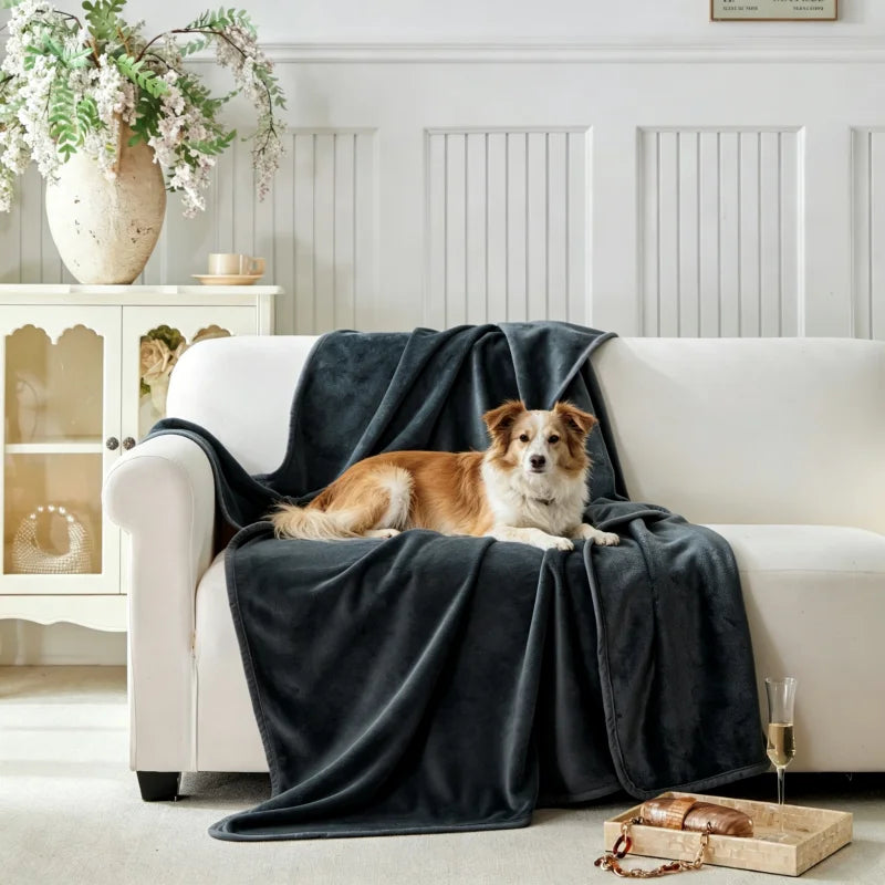 Waterproof Pet Blanket & Couch Protector | Fleece Throw for Dogs