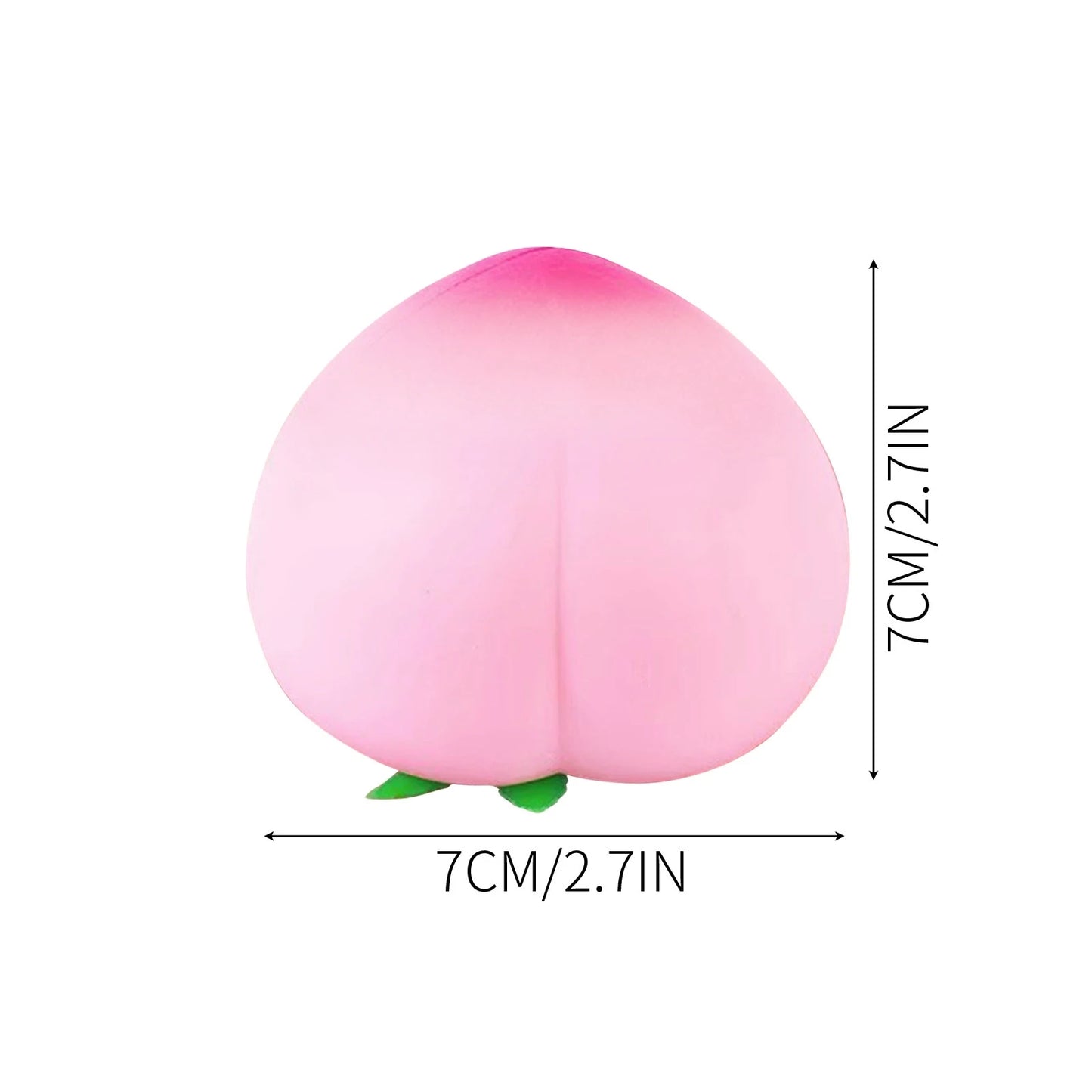 Kawaii Peach Squishy Fidget Toy – Slow Rising Squeeze Toy