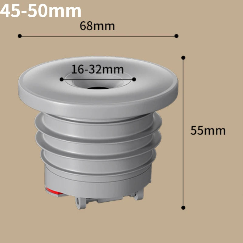 Sink Plug Sewer Pipe Sealing Ring Water Plug Floor Drain Shower Stopper Bathroom Accessories 70-75mm Silicone Drains Kitchen Peaceful Pleasures Health and Wellness Suitable for 45-50mm
