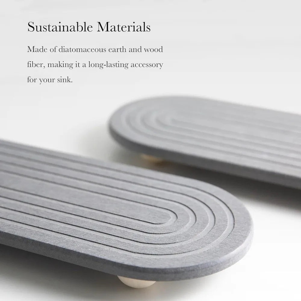 Diatom Mud Sink Tray – Quick-Dry Non-Slip Draining Board