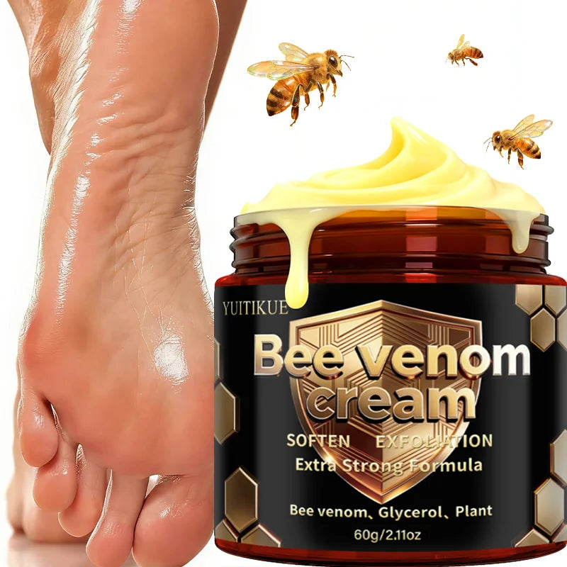 Yuitikue Bee Venom Cream, 60g Extra Strong Formula Bee Venom Skin Care Cream for Softening & Exfoliation Peaceful Pleasures Health and Wellness