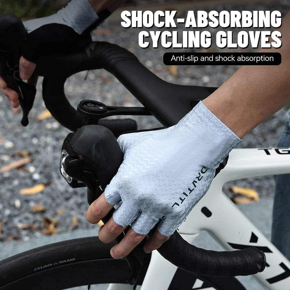 Men's Half Finger Cycling Gloves – Anti-Slip & Breathable