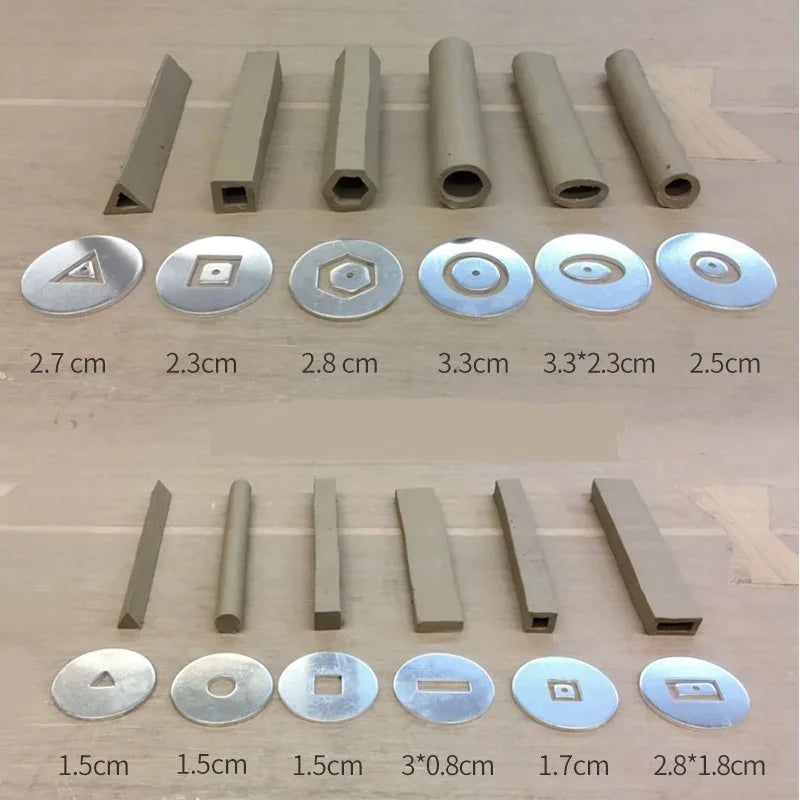 Pottery Tools Hollow Mud Stick Extruders Handheld Mud Guns for Extruding A Variety of Clay Bars Clay Modeling Ceramic Art Tools Peaceful Pleasures Health and Wellness