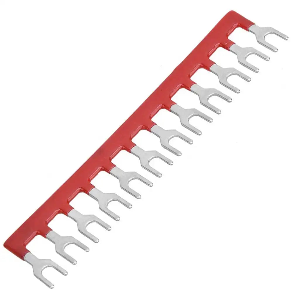 10pcs 12 Wiring Terminal Non-Insulated Shorting Jumpers Bar Wire Connector Barriers Strip For 8.75mm Pitch Barriers Strip Peaceful Pleasures Health and Wellness