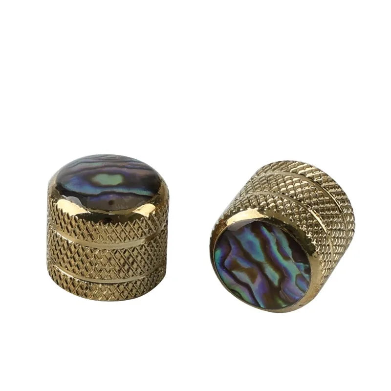 High-grade Scribed Inlaid Abalone Shell Volume Tone Button ST TL