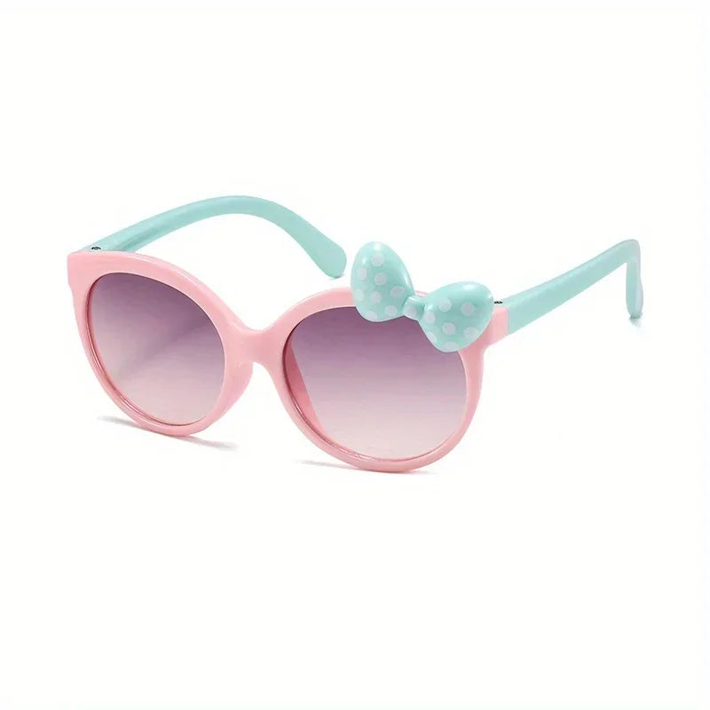 Winful Kids Bowknot Sunglasses – UV400 Girls Outdoor Shades