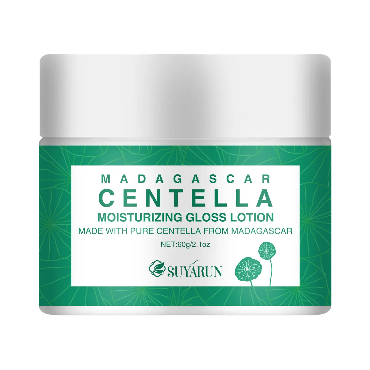 SUYARUN Hydrating Cica Face Cream - Soothes & Repairs Sensitive Skin, Intense Moisturizer with Centella Asiatica. Peaceful Pleasures Health and Wellness 60g