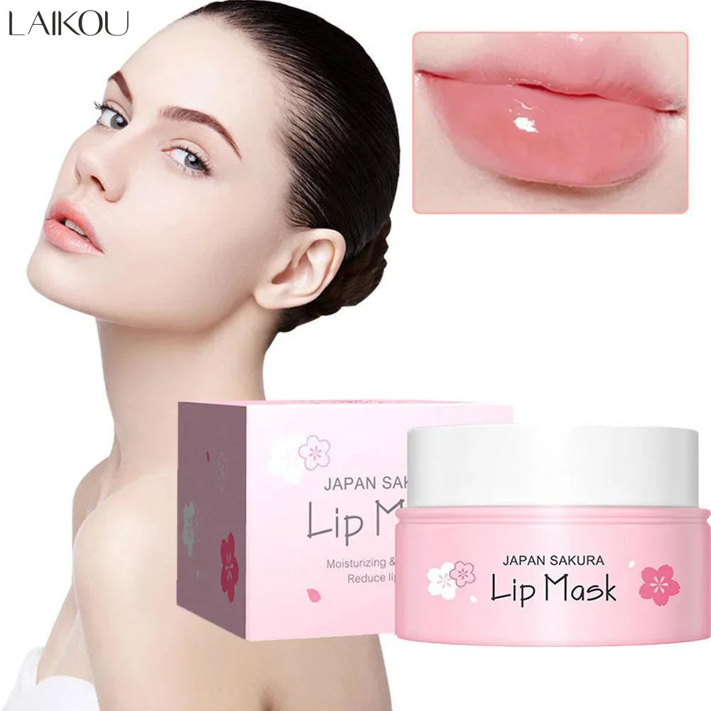 LAIKOU Sakura Overnight Lip Mask 8g – Hydrate & Repair Lips