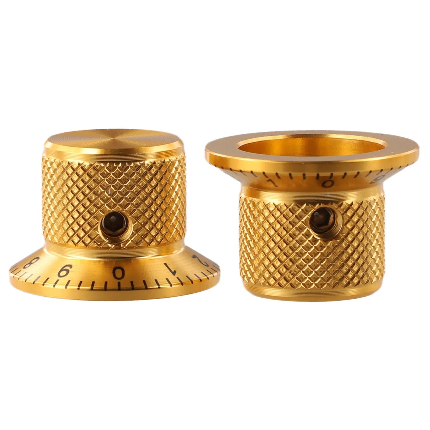 2PCS Aluminum Guitar Potentiometer Knobs – 6mm Screw Fit
