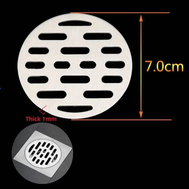 Stainless Steel Round Floor Drain Cover & Hair Catcher Strainer