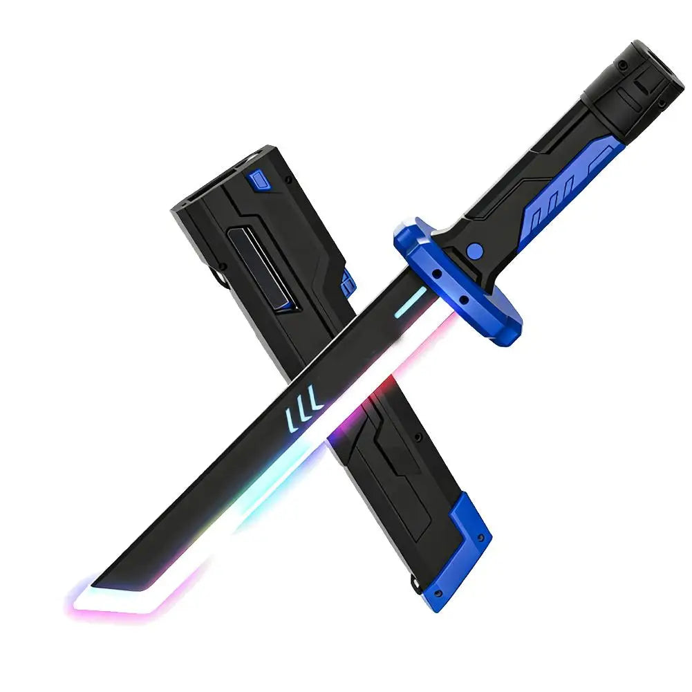 Colorful Glowing Sword Toys for Kids and Adults Peaceful Pleasures Health and Wellness Blue