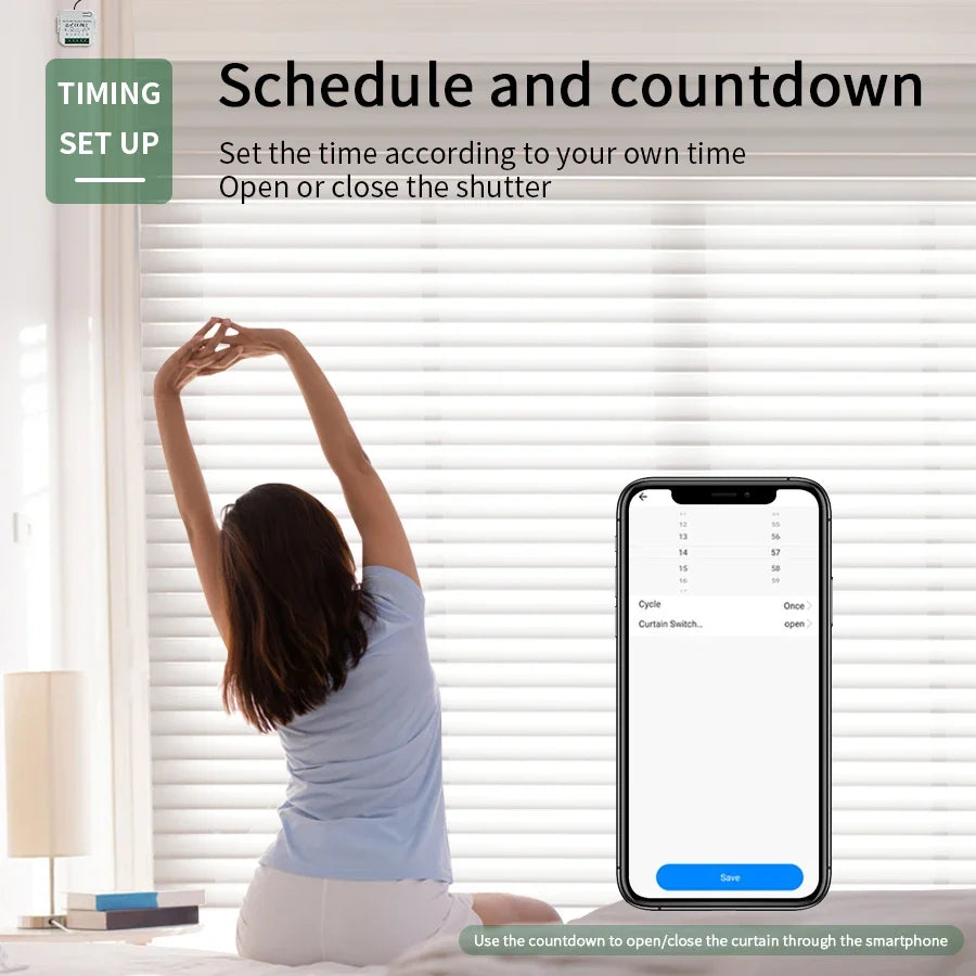Tuya WiFi Smart Curtain Switch Breaker 433 Remote Control Roller Shades Blinds Door Controllers Smart Life For Alexa Google Home Peaceful Pleasures Health and Wellness
