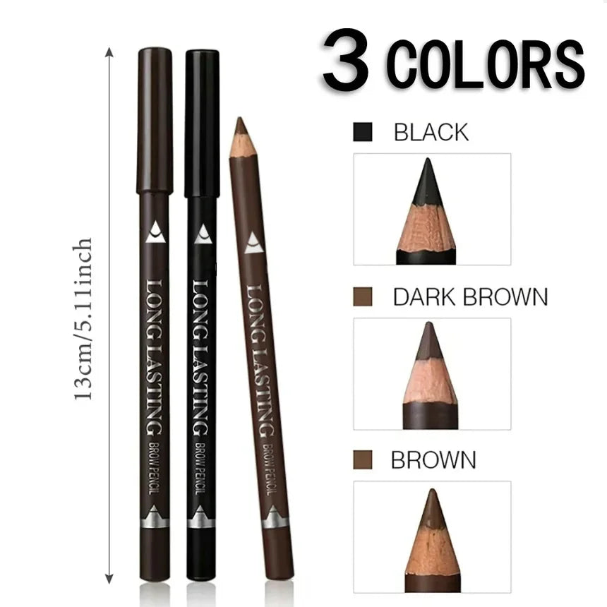 Waterproof Eyebrow Pencil Set 6 or 12 Pcs – Natural Colors