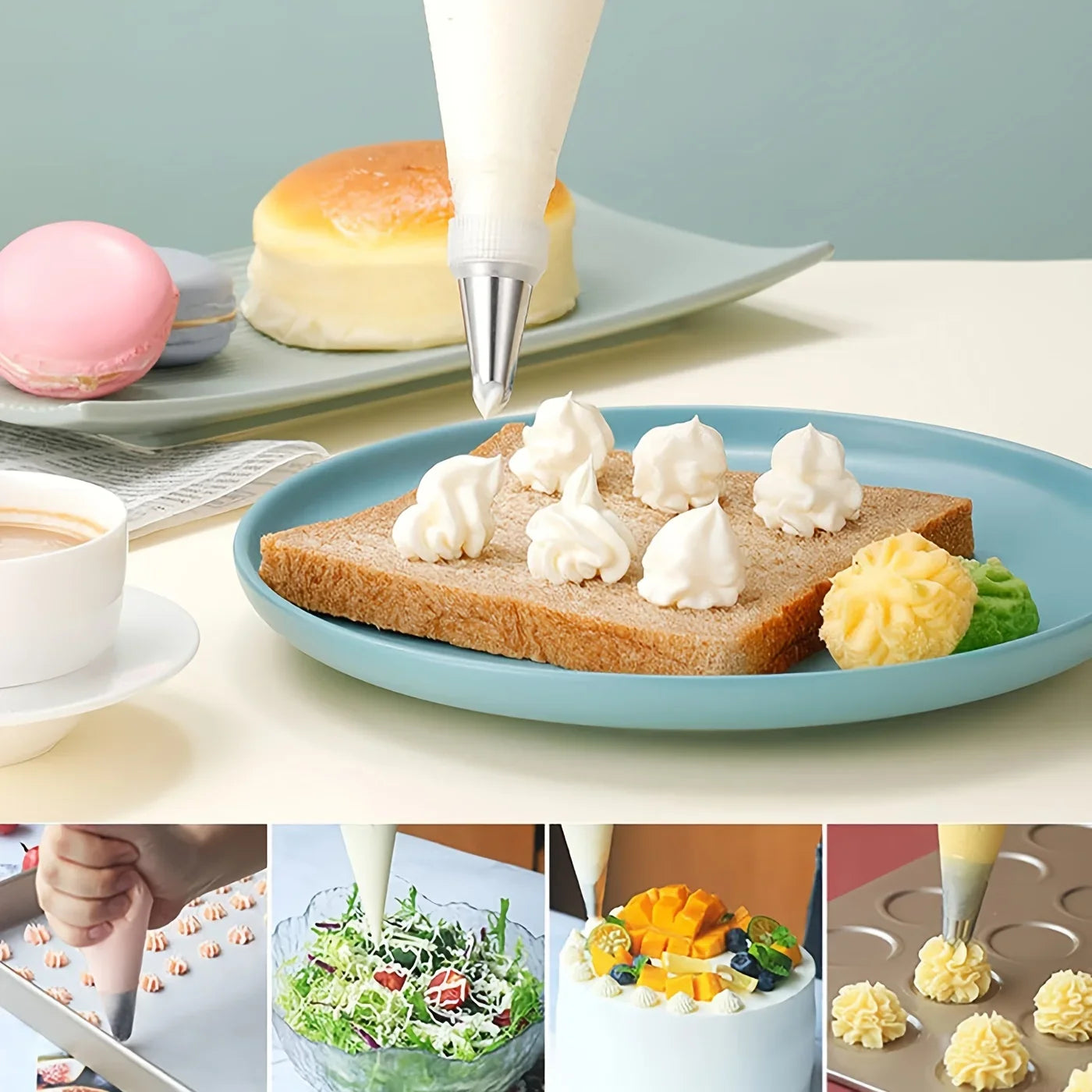 100-Pc Disposable Piping Bags with Clips & Ties – Cookie Decorating