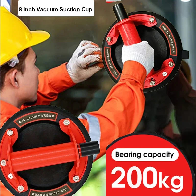 New 2024 Vacuum Suction Cup 200kg Load Capacity Heavy Duty Vacuum Machine for 8 Inch Lifting Adsorption of Tile Glass Peaceful Pleasures Health and Wellness