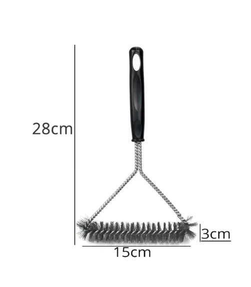 Safe Grill Brush, Bristle Free BBQ Grill Brush, Great Grilling Accessories, Rust Resistant Stainless Steel Barbecue Cleaner Peaceful Pleasures Health and Wellness H