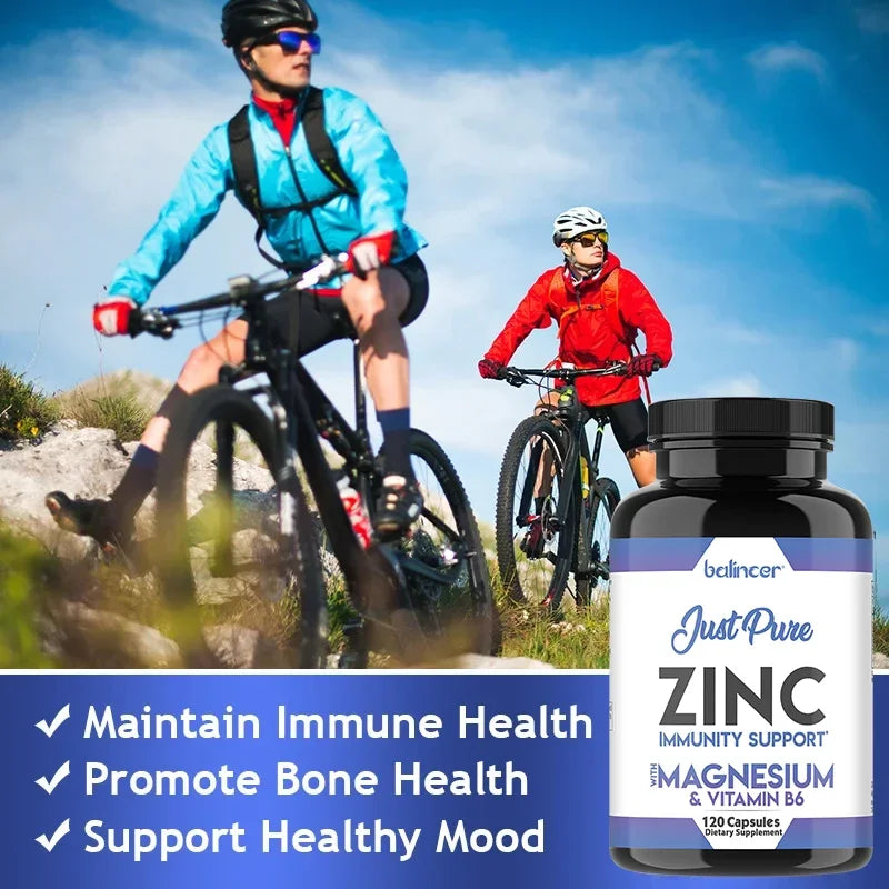 Zinc Capsules for Healthy Skin, Taste & Vision, Immune System & Antioxidant Support, Supports Cell Growth - Non GMO, Vegan Peaceful Pleasures Health and Wellness