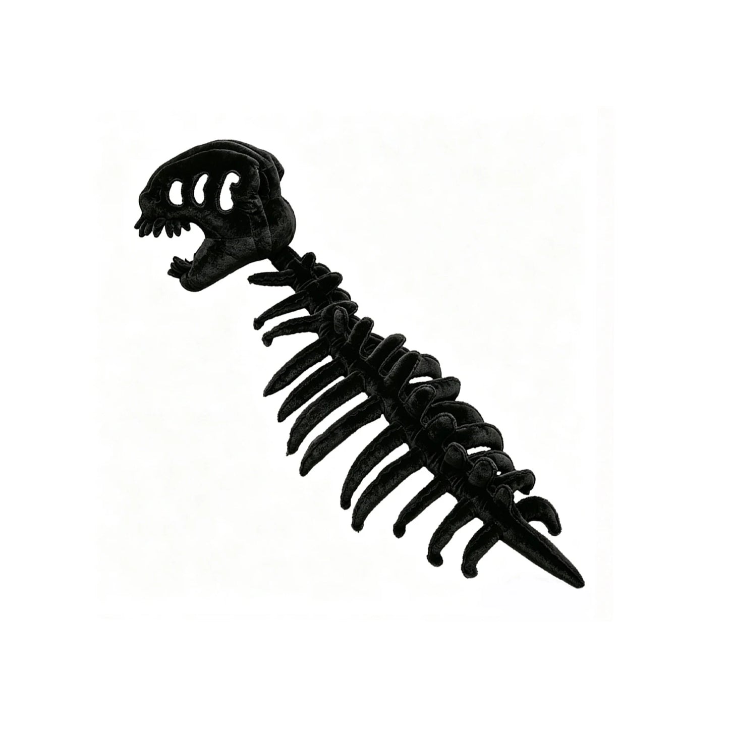 PP Cotton Silly Dino Skeleton Hood Softness Realistic 3D Dinosaur Skull Outfit Easy To Clean for Dress-Up Play Parties & Photos Peaceful Pleasures Health and Wellness Black 120cm