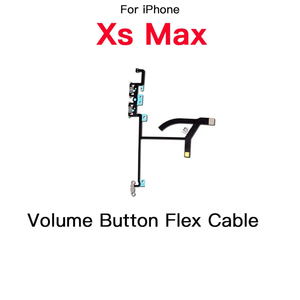 iPhone 7–11 Pro Max Power & Volume Flex Cable with LED Flash
