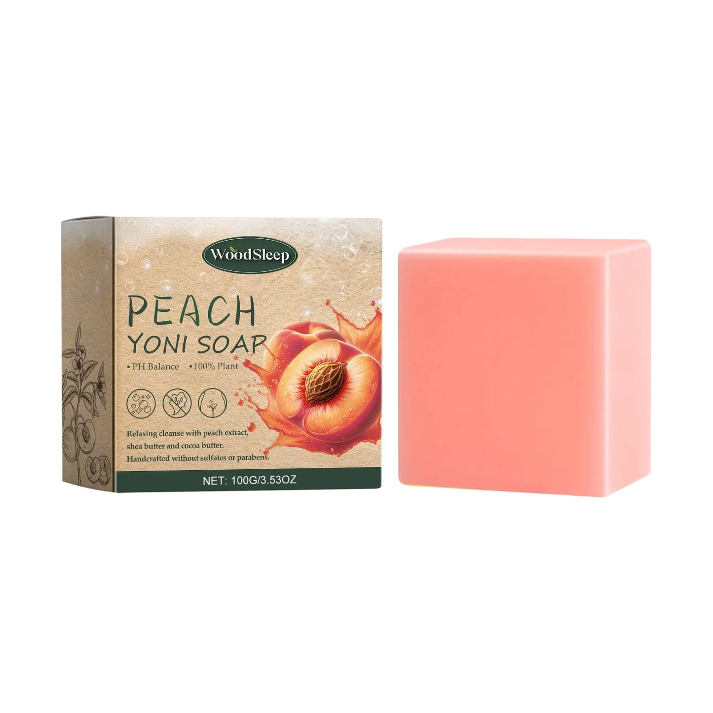 WOODSLEEP Yoni Bar Soap – pH Balance & Deep Cleanse for Women