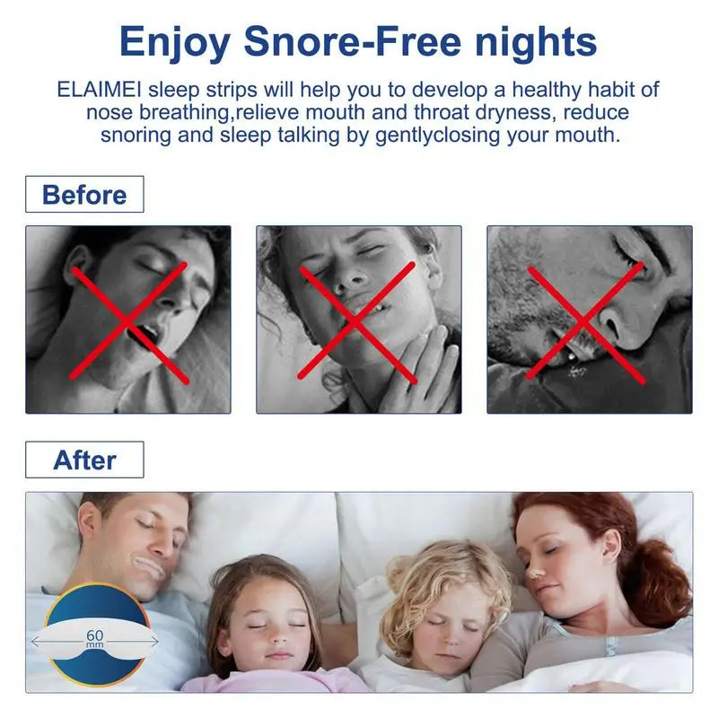 Sleep Mouth Tape 120 Strips – Nasal Breathing Sleep Patch
