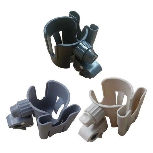 Universal Stroller Cup Holder 360° Base & Phone Pocket – Black