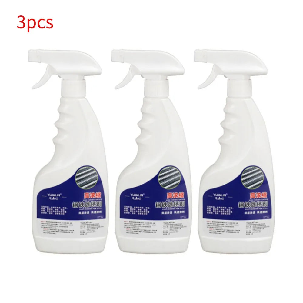 Powerful Metal Rust Remover Spray for Cars and Maintenance Peaceful Pleasures Health and Wellness 3pcs
