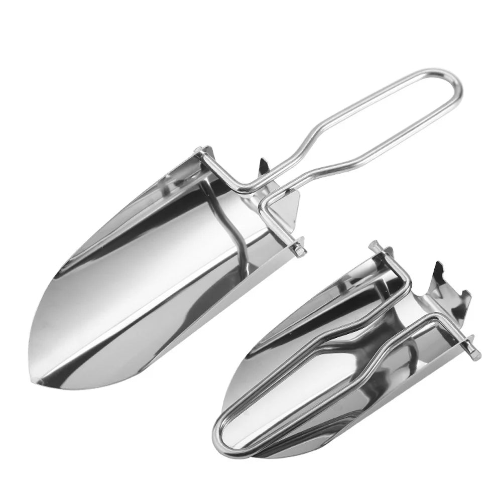 Stainless Steel Folding Ice Scoop – Multifunctional Bar & Kitchen Tool Peaceful Pleasures Health and Wellness