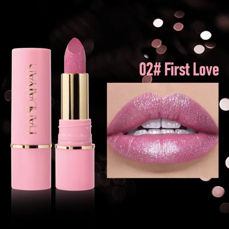Handaiyan Glitter Lipstick | Metallic Diamond Pearlescent Lip Gloss
