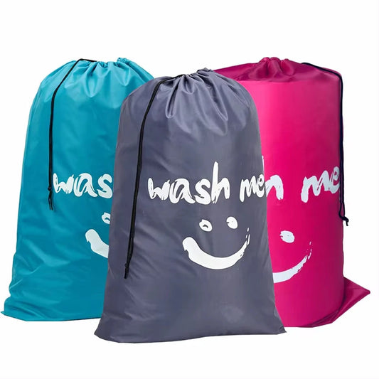 Large Nylon Drawstring Laundry Bag – Machine Washable 24×36" Drawstring Laundry Bag Peaceful Pleasures Health and Wellness