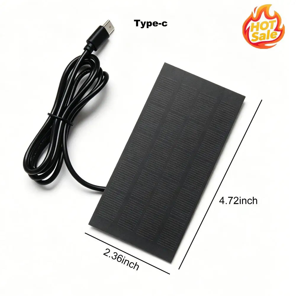VODOOL 1.2W Portable Solar Panel Charger – Camping & Hiking