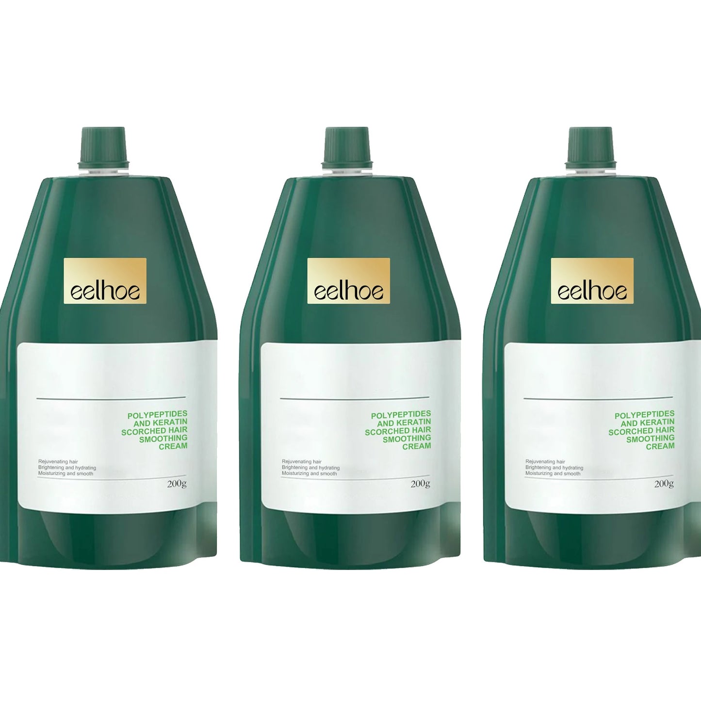 Keratin Hair Cream Quickly Smoothing Hair Reduce Frizz Split Ends Repairing Dry Damaged Scalp Moisturizing Hair Treatment Cream Peaceful Pleasures Health and Wellness 3 X 200g Boxed