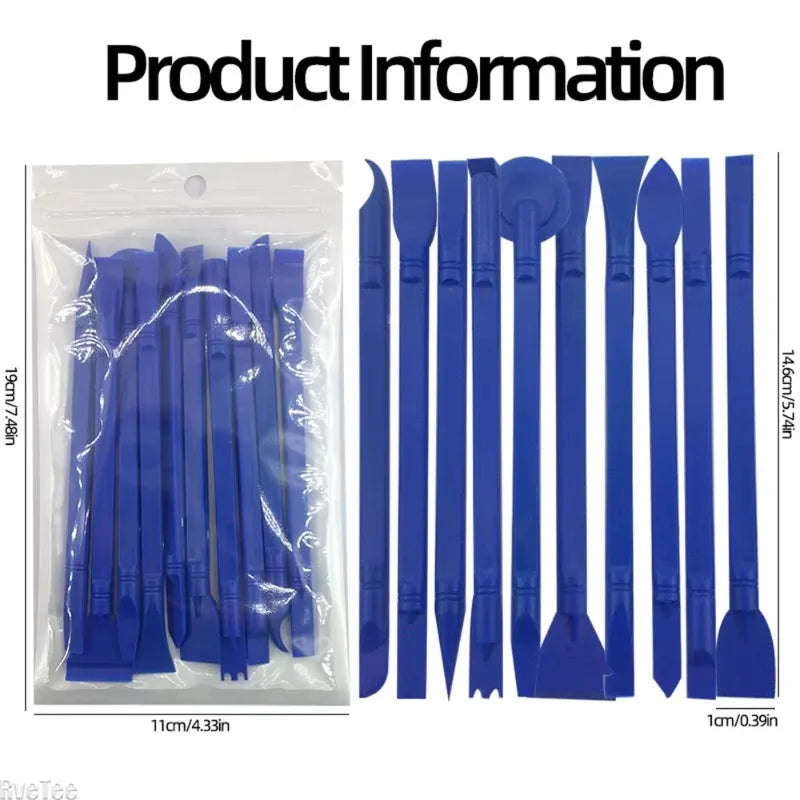 10-Piece Plastic Spudger Pry Bar Kit for Phone & Device Repair