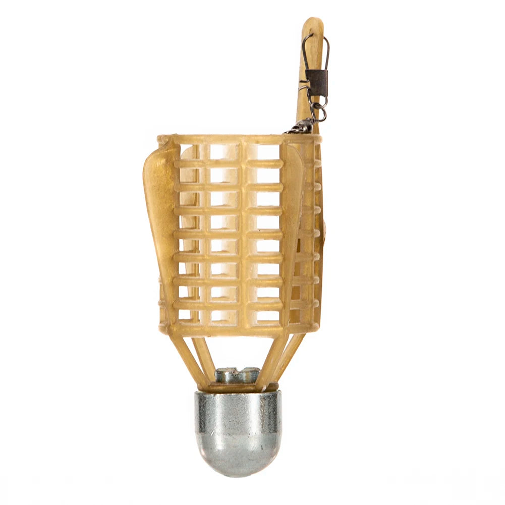 1Pcs Fishing Feeder Bait Cage ABS with Iron Head 20/30/40/50g Portable Thrower Carp Fishing Feeder Basket Holder Peaceful Pleasures Health and Wellness