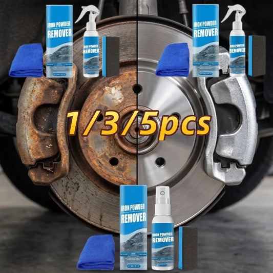 Car Deep Cleaning Supplies Remove Rust Spots Dirt Spray Tools Car Metal Surface Iron Powder Rust Removal Spray Decontamination Peaceful Pleasures Health and Wellness