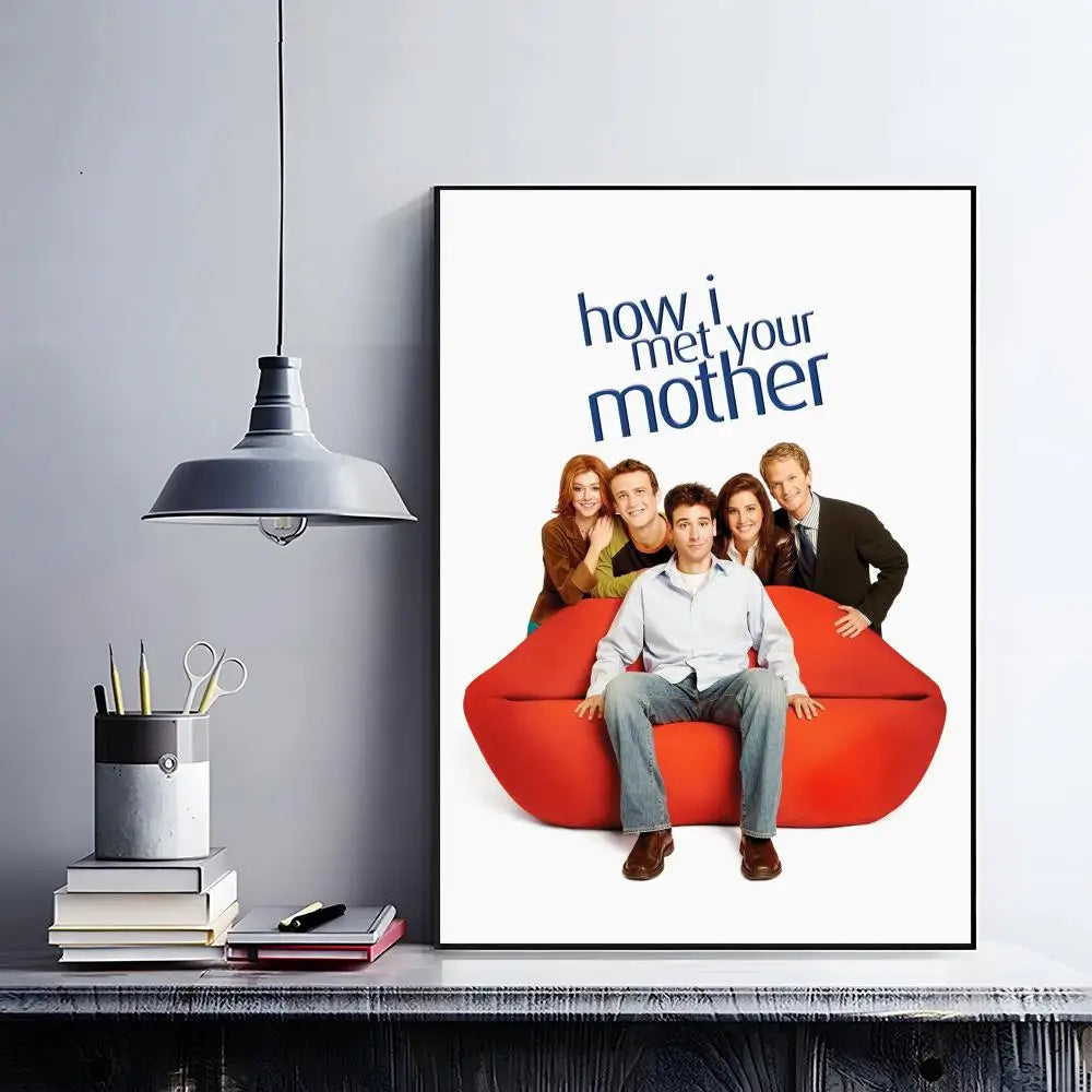 How I Met Your Mother Poster – HD Self-Adhesive Wall Art Wall Art Poster Peaceful Pleasures Health and Wellness Black13 15X20cmNoframe