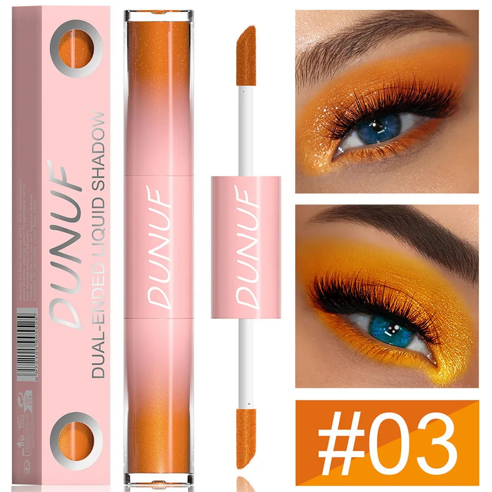 Dual-Ended Liquid Eyeshadow - Long-Lasting, Shimmer Finishes In Red, Blue, Purple, Bronze - Ideal For Holiday And Stage Makeup Peaceful Pleasures Health and Wellness DU12SSTSYY03