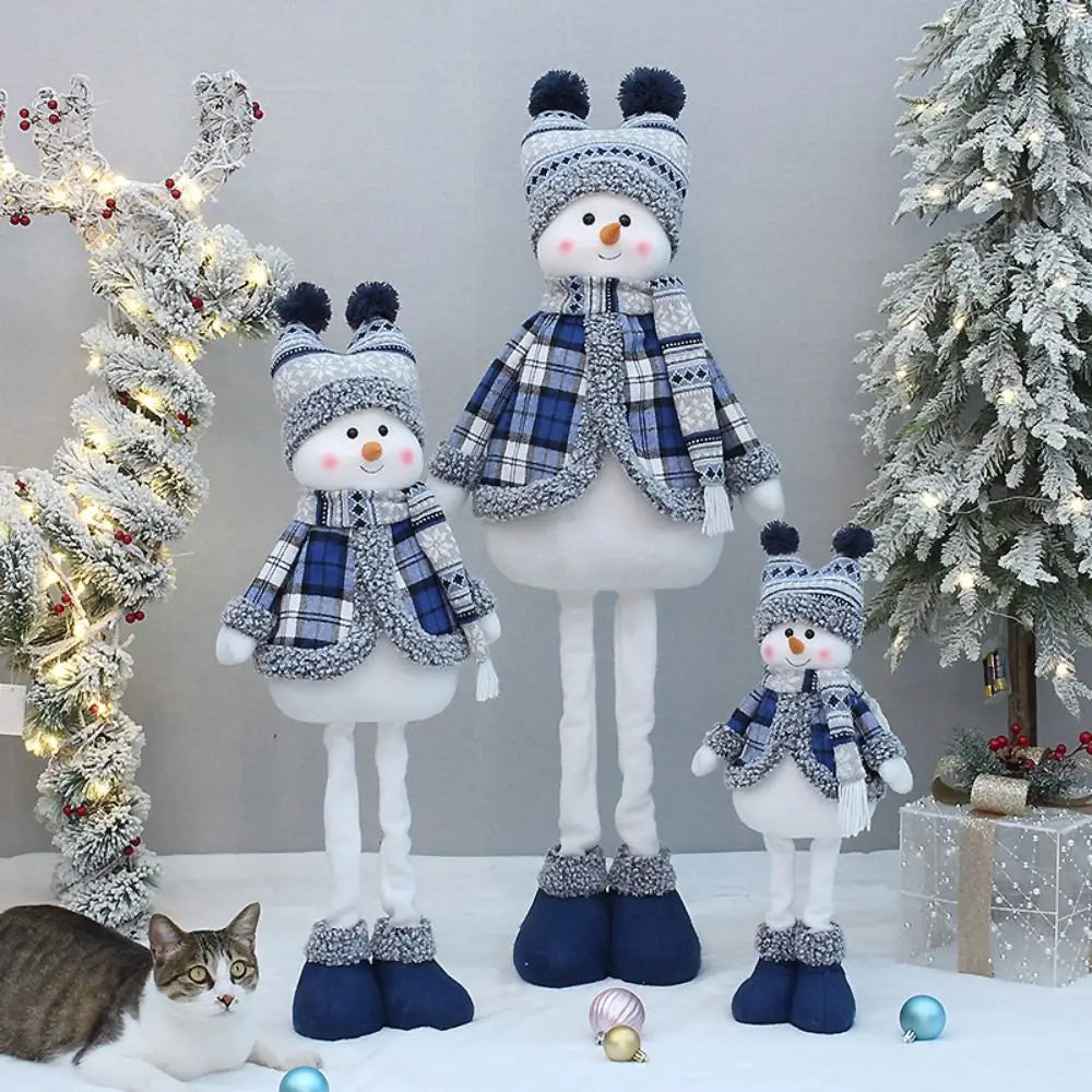 50cm Plush Snowman Doll – Soft Christmas Decor & Kids Gift