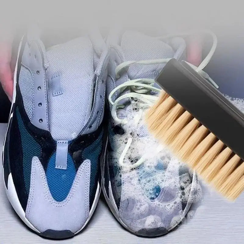 Nylon Shoe Cleaning Brush Set – Soft & Hard Bristles (1 Pair)