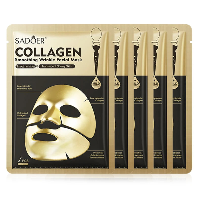 SADOER Golden Collagen Face Mask – Anti-Aging & Moisturizing