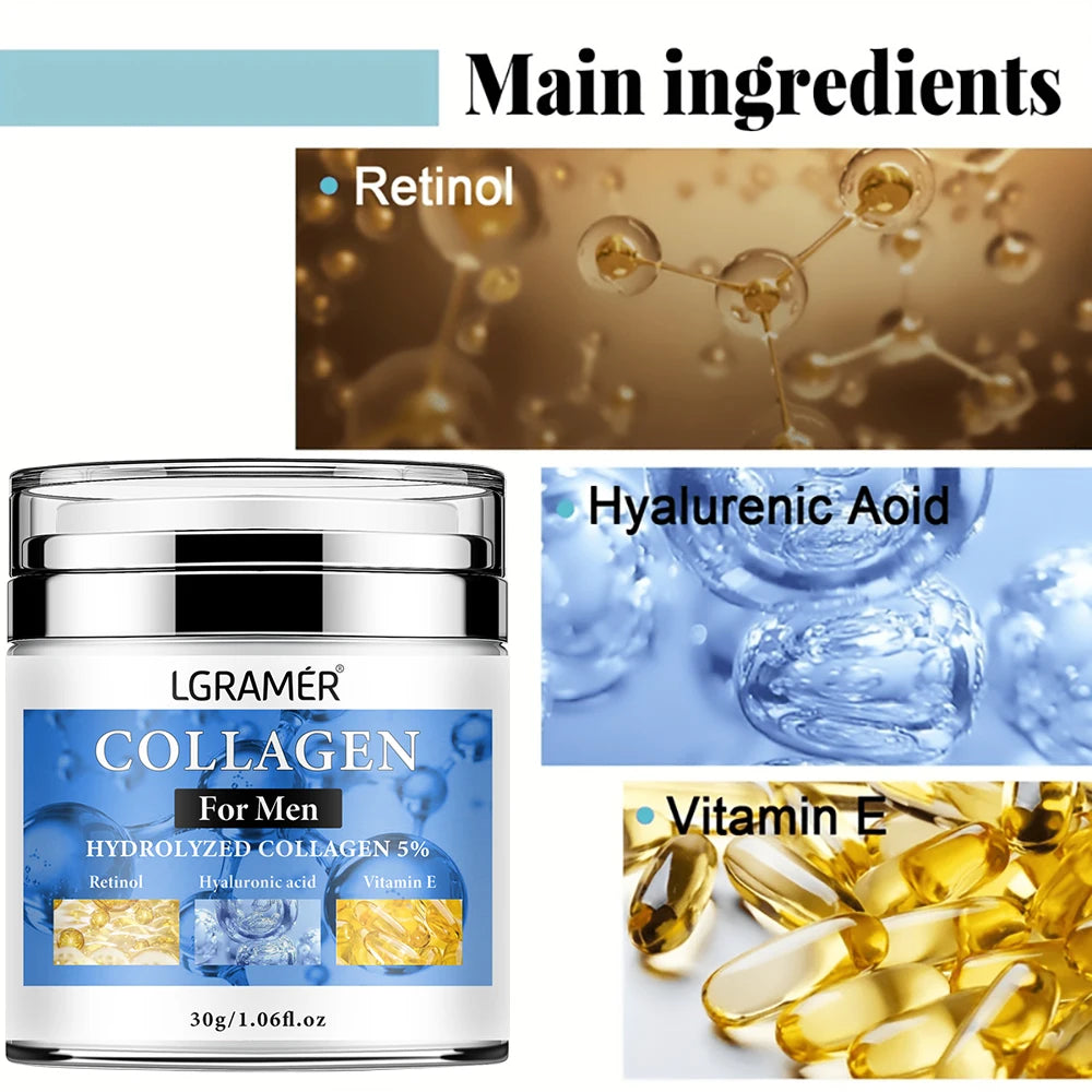 LGRAMER Retinol Anti-Wrinkle Face Cream for Men – 30ml