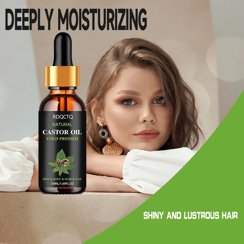 Organic Cold Pressed Castor Oil – Natural Carrier Oil for Skin & Hair