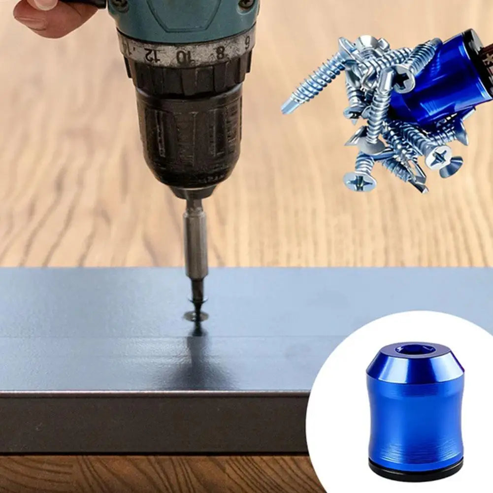 3-in-1 Magnetic Screwdriver Bit Ring – 6.35mm Hex Aluminum