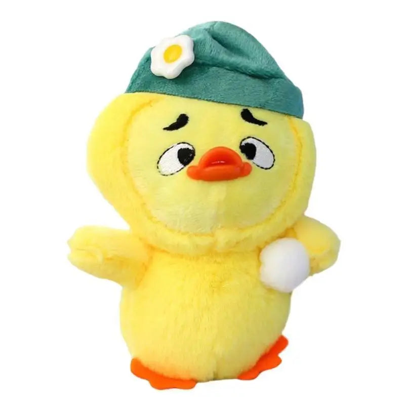 Sad Duck Plush Keychain – Cute Funny Duckling Bag Charm Gift