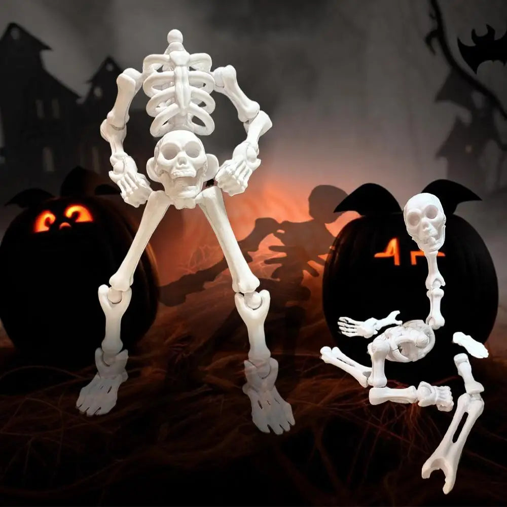 Posable Mini Skeleton Figurines | DIY Halloween Craft Decor