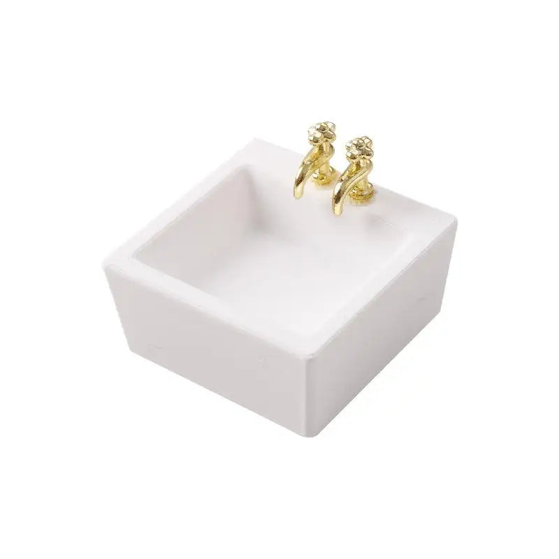 1/12 Scale Dollhouse Miniature Bathroom Sink – Realistic Decor