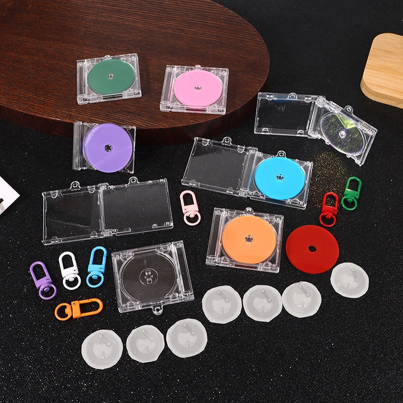 DIY Mini CD Case Keychain Pendant | Blank Album Cover Charm