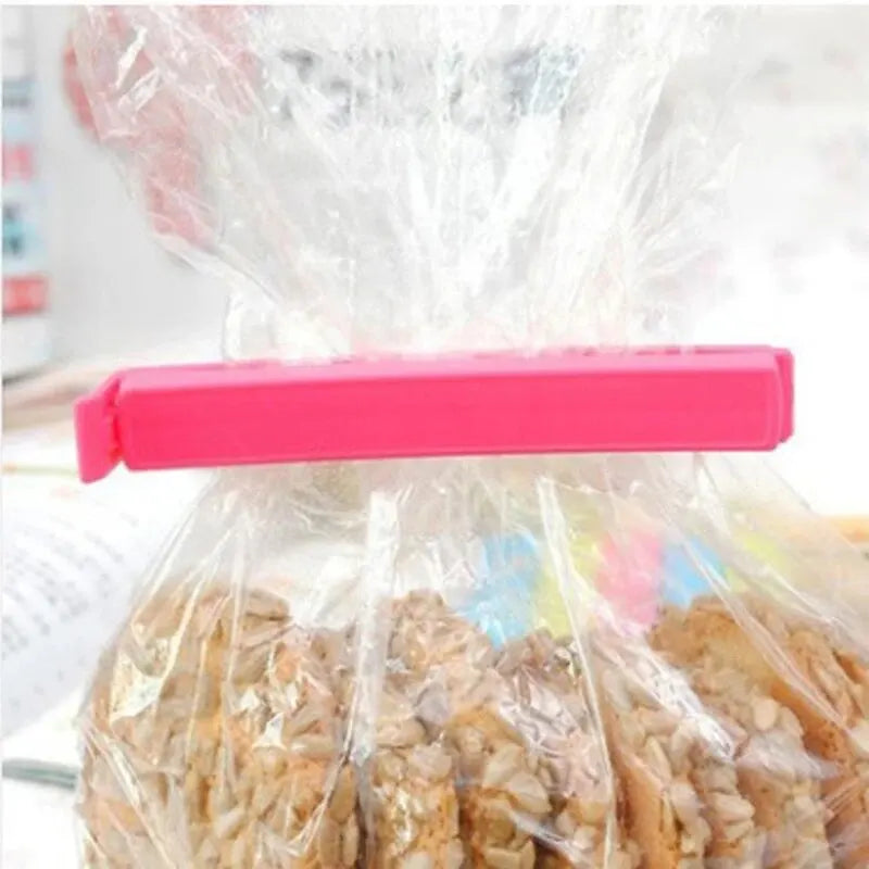10PCS Colorful Food Clips Snack Bags Sealing Clamps Wear-resistant Sealer Fresh Bread Condiments Storing Clamp Kitchenware Peaceful Pleasures Health and Wellness
